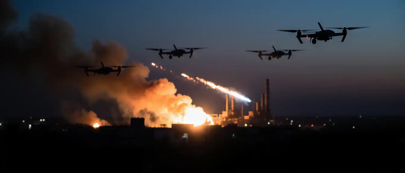 Рязань под прицелом: возгорание на заводе в разгар атаки беспилотников