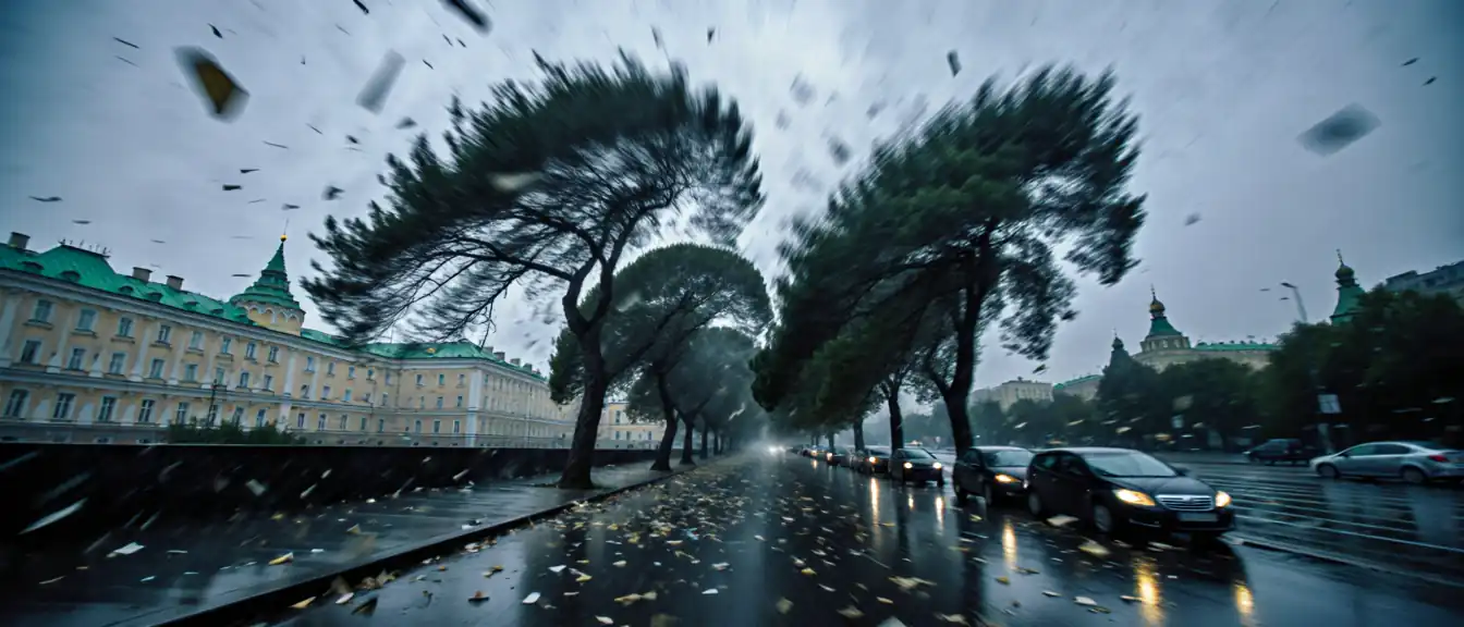 Опасная пятница: в Москве ожидается штормовой ветер