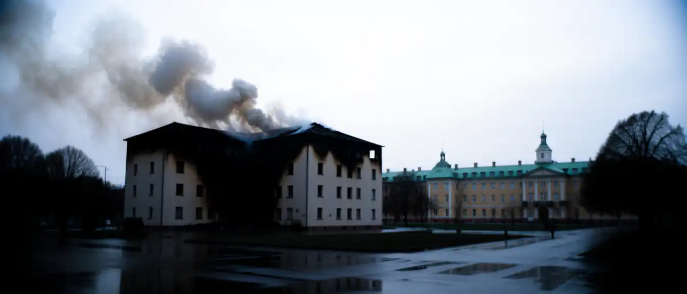 Ликвидация масштабного возгорания на Васильевском острове в Санкт-Петербурге затронула учебный процесс в СПбГУ