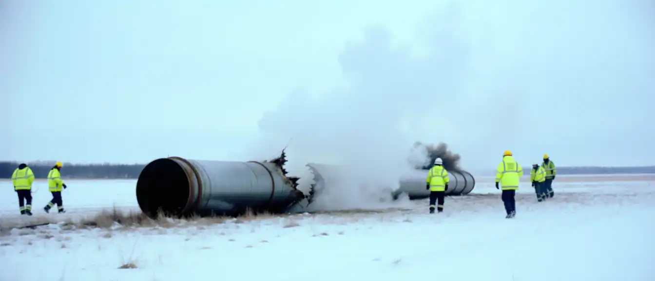 Нарушение технологического процесса привело к аварии на газопроводе в Пензенской области