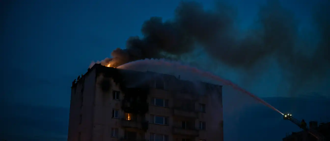 Последствия атаки беспилотника в Севастополе: пожар в многоэтажке удалось потушить