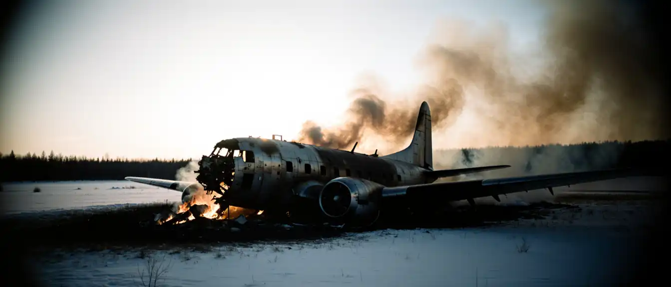 Пожарным удалось обуздать пламя после крушения Ан-3 на Сахалине