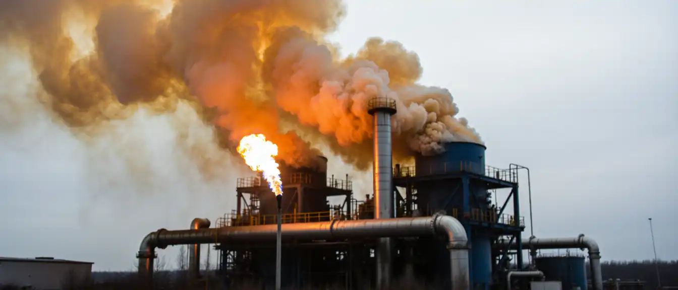 Техногенный инцидент на газодобывающем предприятии в Полтавской области привел к остановке работ