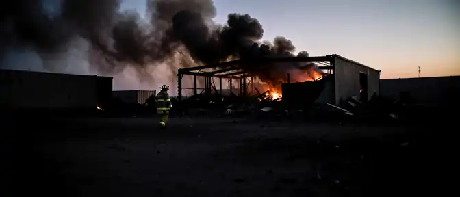 Огненный шторм во Владивостоке: склад DNS превратился в пепел