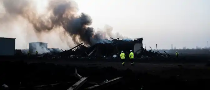 Огонь отступил: в Каспийске удалось обуздать пожар на бумажном складе