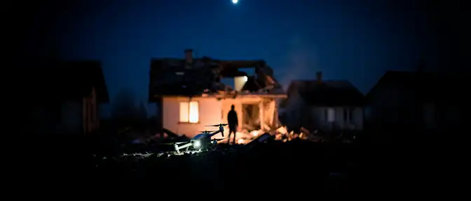 Ночная атака дронов на Белгородчину: ранения мирного жителя и разрушенные дома