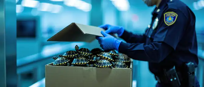 Рептилии на продажу: в Домодедово пресечена масштабная контрабанда редких черепах