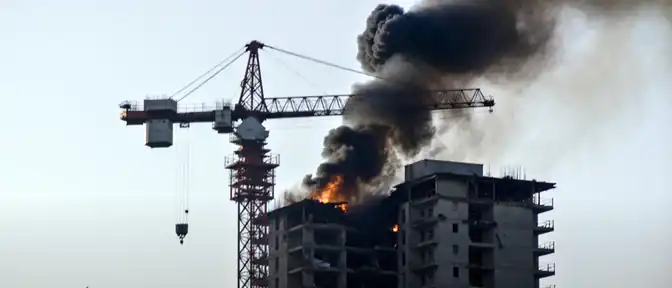 Удар по стройплощадке: последствия атаки беспилотников в Уфе