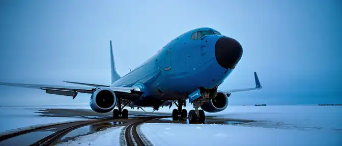 Инцидент в Норильске: грузовой Boeing 737 авиакомпании S7 выкатился за пределы полосы