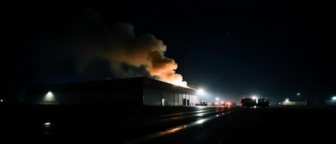 Огонь побежден: пожарные потушили склад во Владимирской области после атаки беспилотников