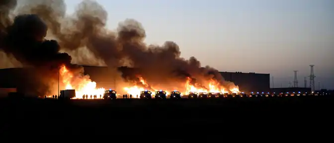 Масштабное бедствие в Пушкинском районе: под угрозой огромный складской комплекс