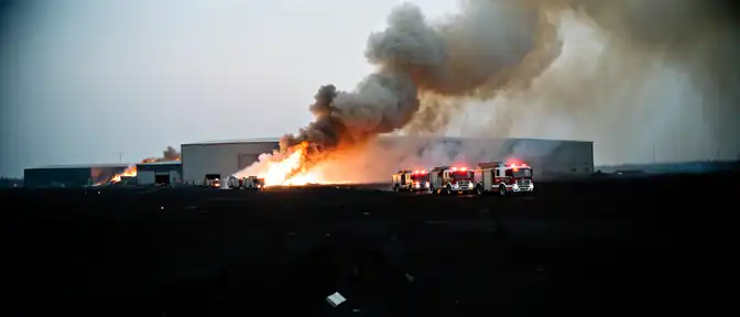 Масштабное возгорание в цехе под Пермью: спасатели локализовали огонь на огромной территории