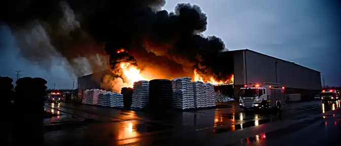 Огненный плен в Пушкинском районе: что именно уничтожал пламя на огромном петербургском складе
