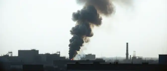 Огромный столб дыма над Броварщиной: возгорание на производственной площадке Coca-Cola