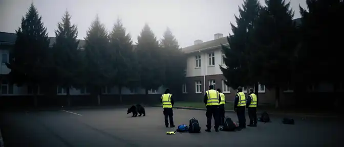 В Петропавловске-Камчатском специалисты не смогли обнаружить медведя после сообщения о его появлении у школы №24
